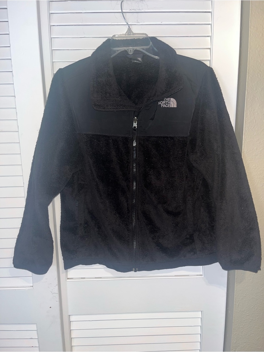 The North Face size small black fleece full zip jacket